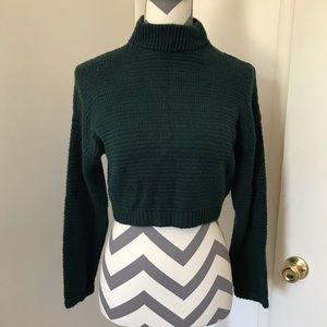 Forest green turtle neck sweater